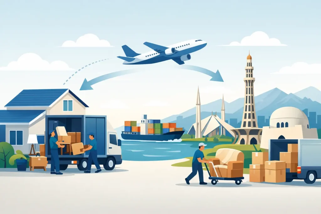 Door-to-Door Furniture Shipping to Pakistan