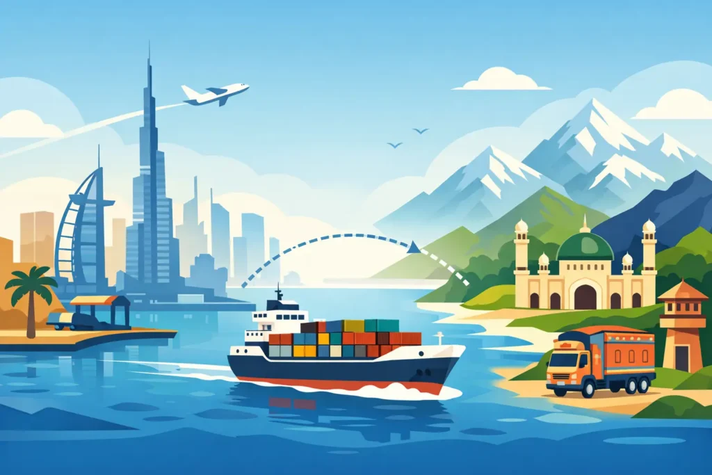 Dubai to Pakistan Sea Cargo Time