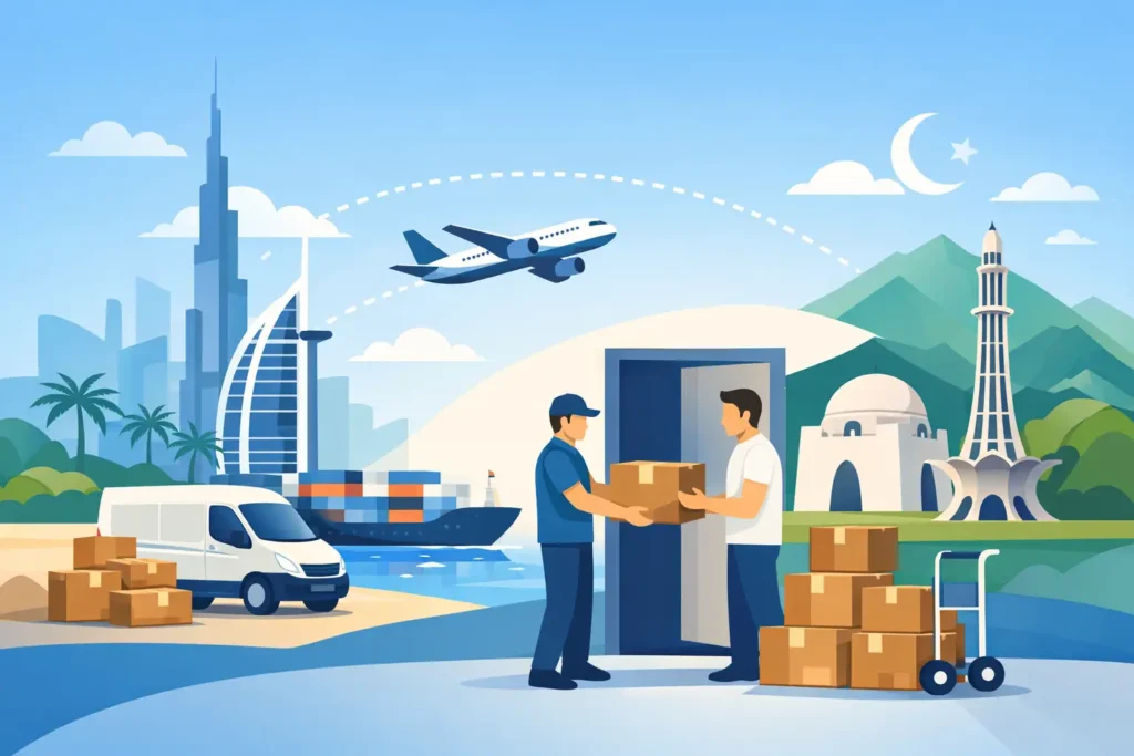 Best Door to Door Cargo UAE to Pakistan