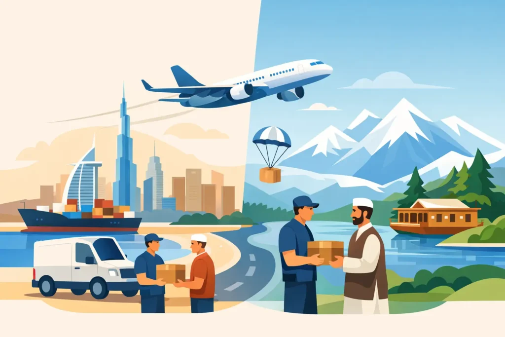 UAE to Kashmir Cargo Door to Door Explained