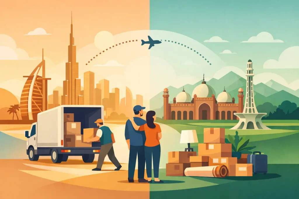 Case Study: Household Relocation Dubai to Lahore