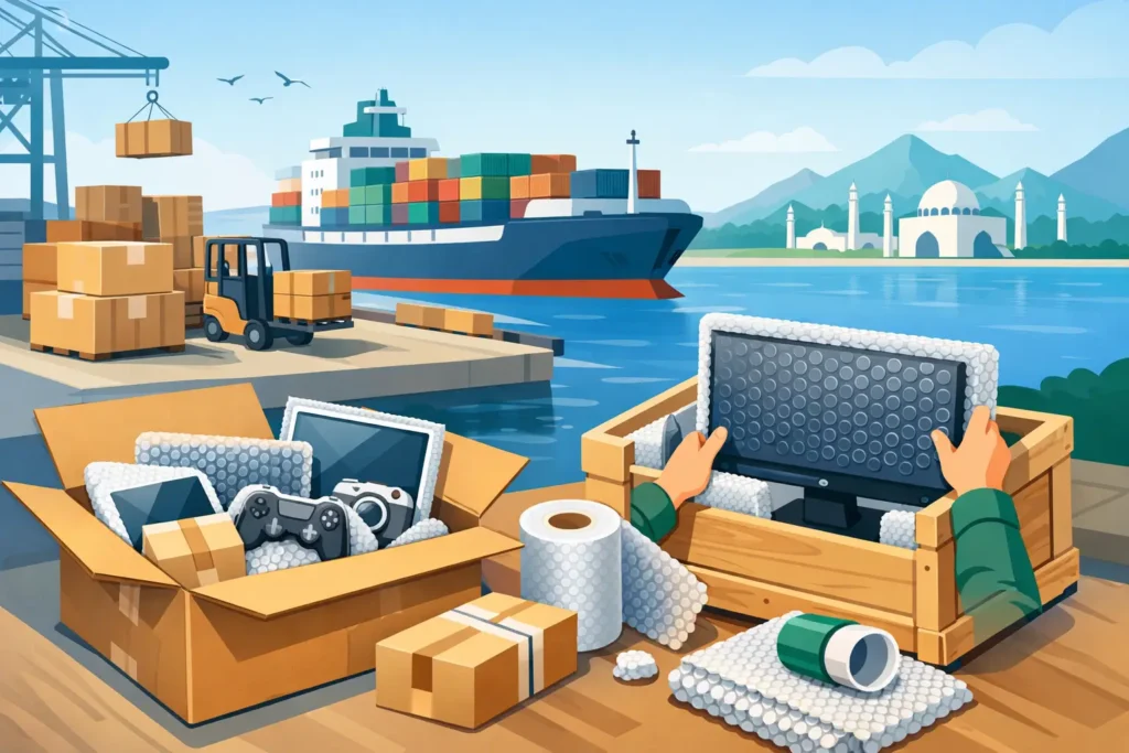 How to Pack Electronics for Sea Cargo Pakistan