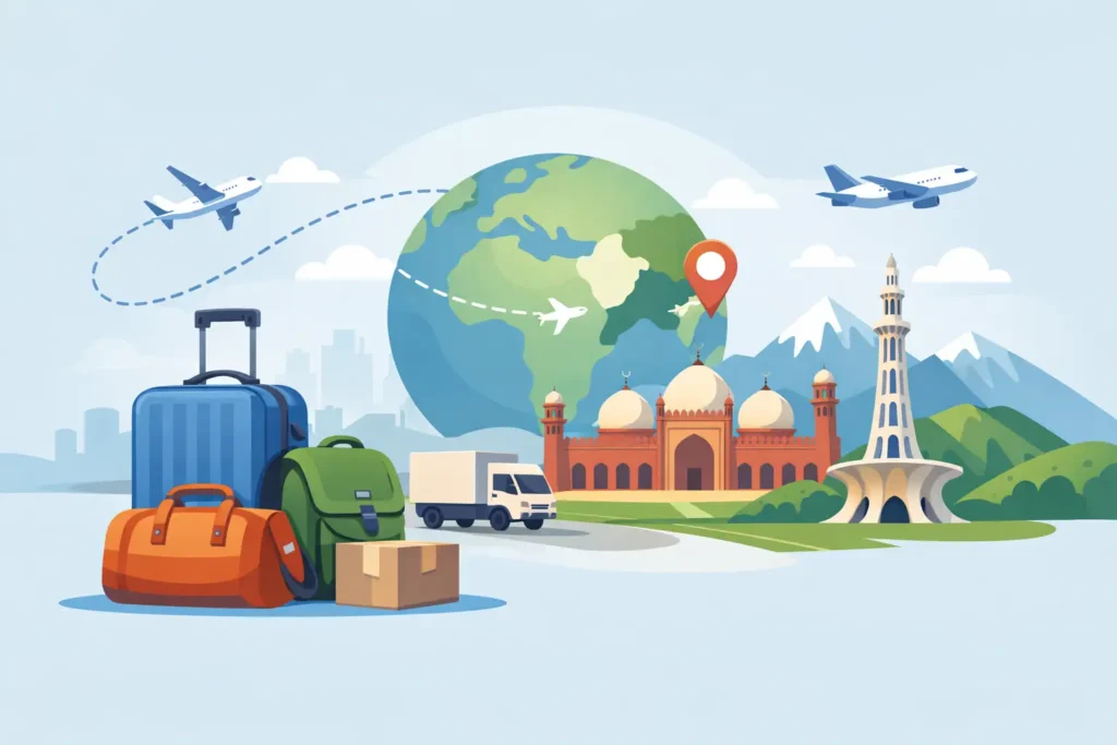 Personal Luggage Shipping to Pakistan