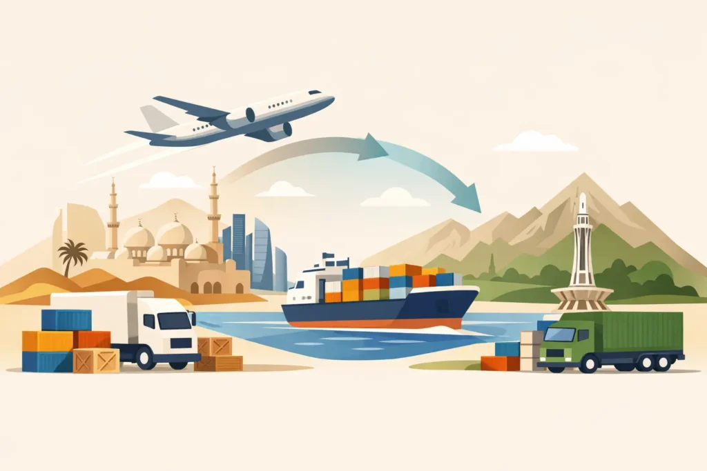Commercial Cargo Abu Dhabi to Pakistan