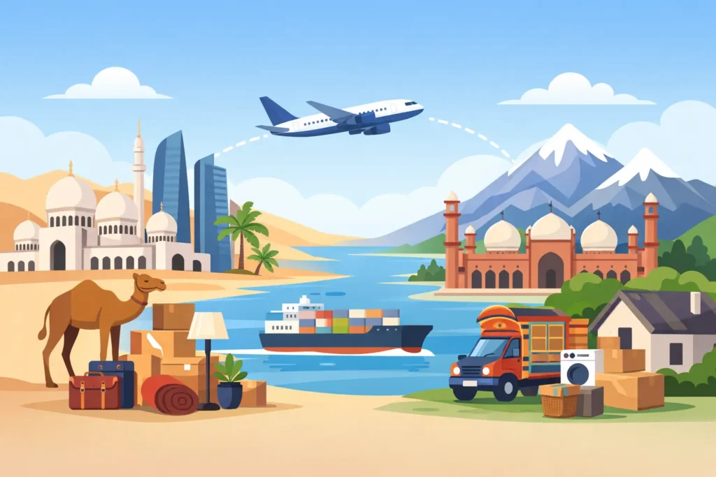 Household Cargo Abu Dhabi to Pakistan