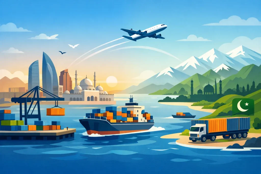 Sea Cargo Abu Dhabi to Pakistan Made Simple