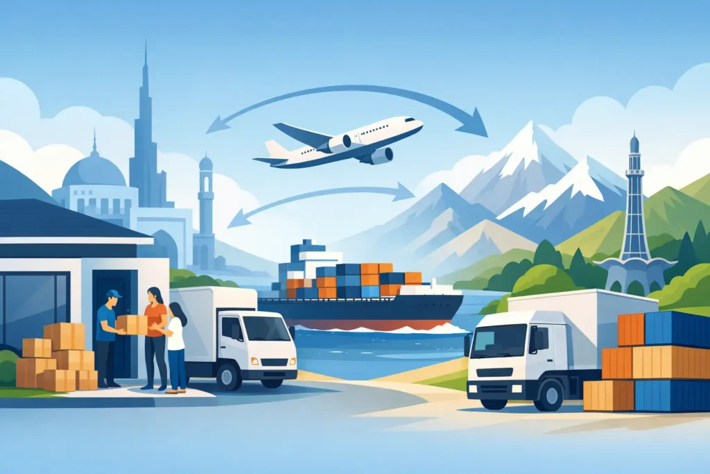 Home Pickup Cargo Fujairah to Pakistan Service