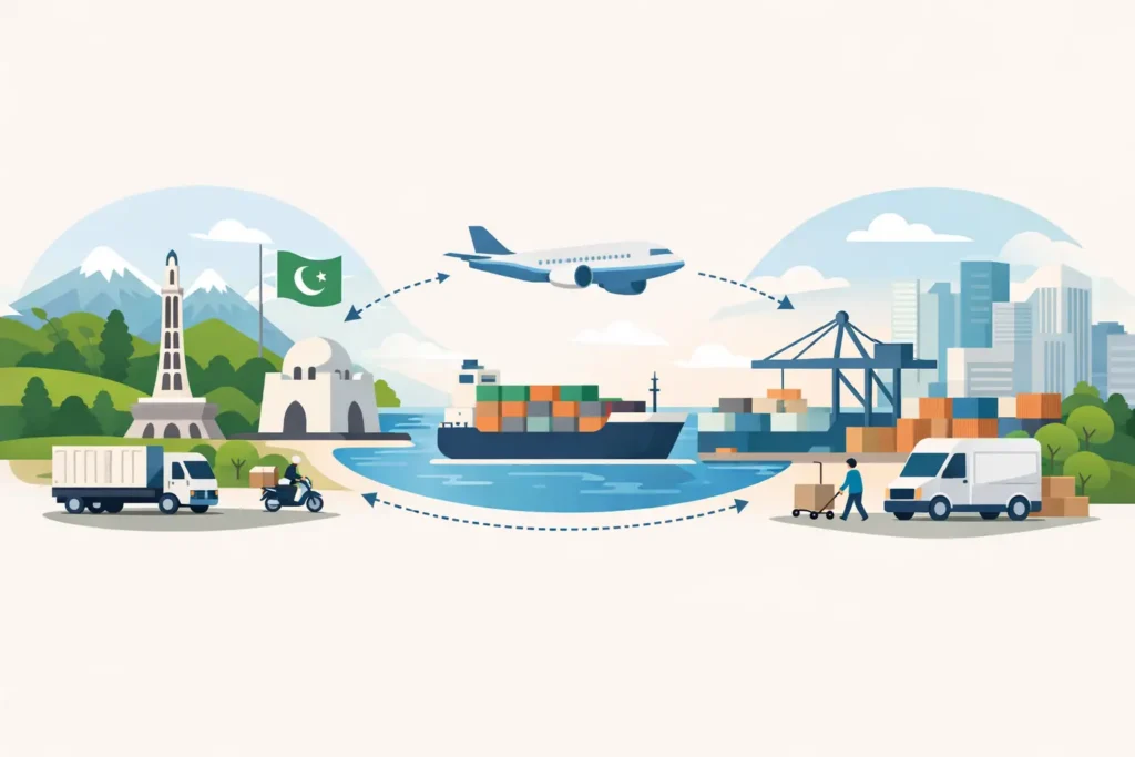 How Door to Door Freight Works for Pakistan