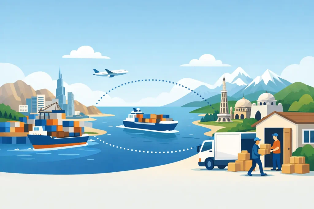 Kalba to Pakistan Cargo by Sea: Door-to-Door