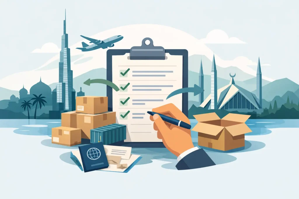 Pakistan Import Paperwork Checklist for UAE Senders